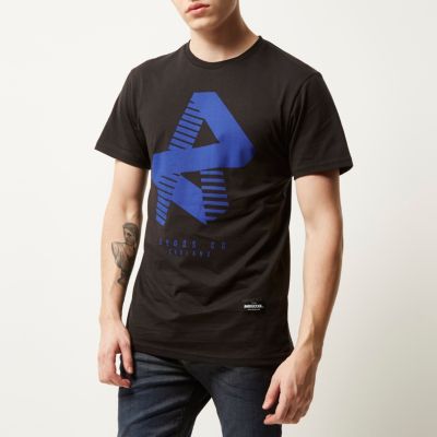 Black RAREGOODS.CO brand print t-shirt